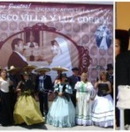 Escenifican boda de Pancho Villa y Luz Corral
