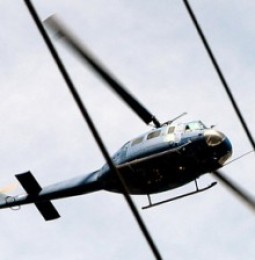 Sobrevuela helicóptero lugar de visita presidencial