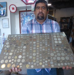 Gran coleccionista de monedas es Víctor García