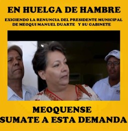 Piden la renuncia de Meny Duarte en Meoqui