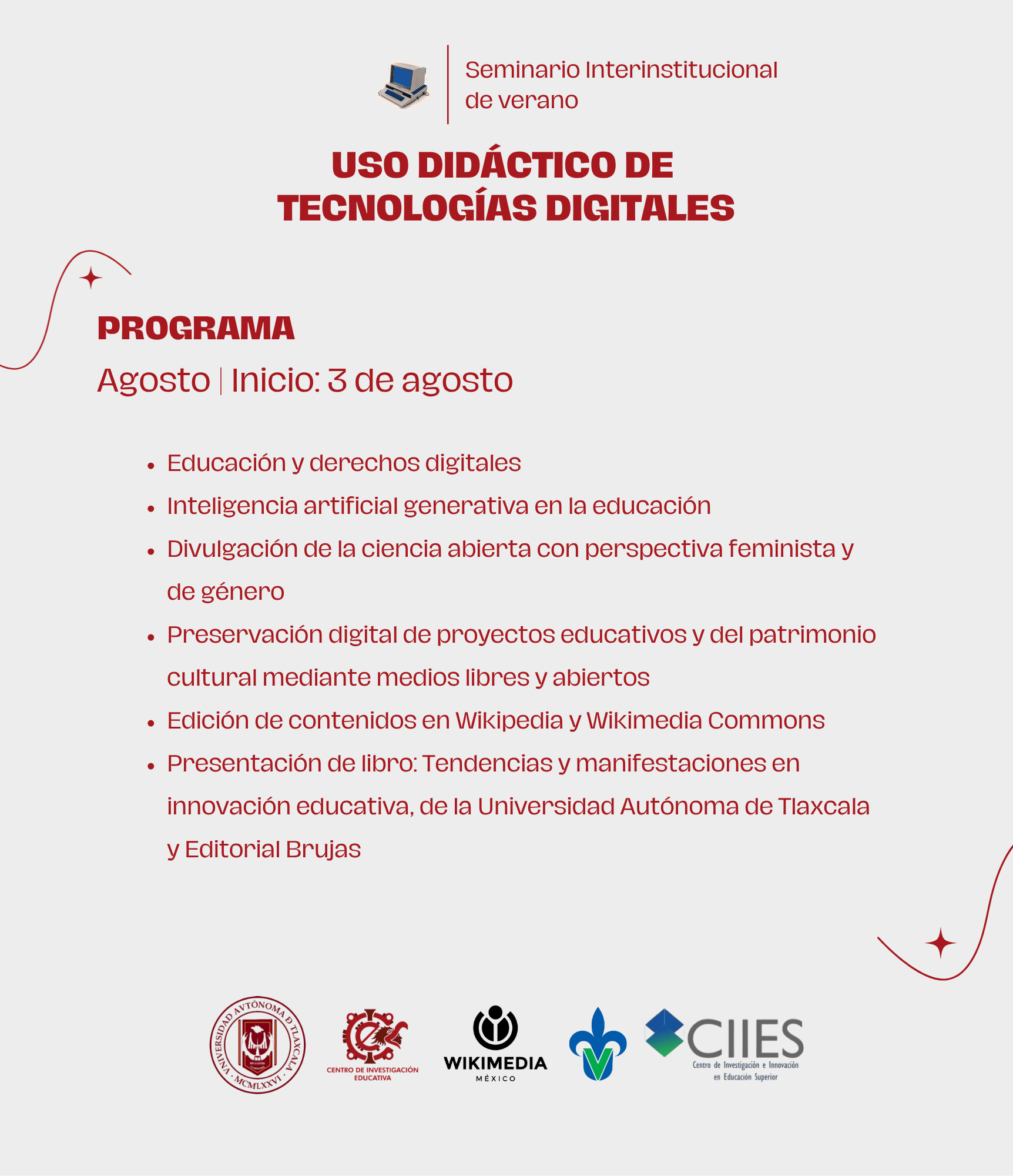 Foto de archivo: Programa Seminario Interinstitucional Uso didáctico de tecnologías digitales 2026 01.png (Wikimedia Commons)