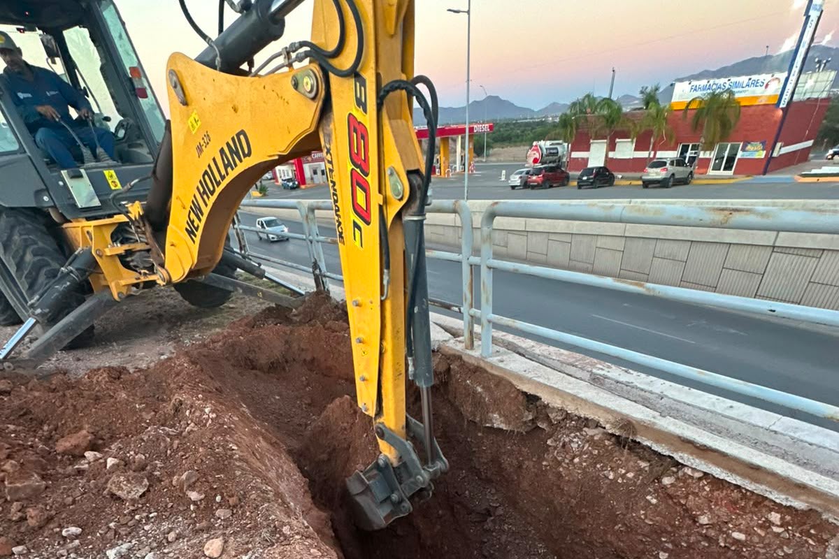 Imagen de una fuga en una conducción de agua